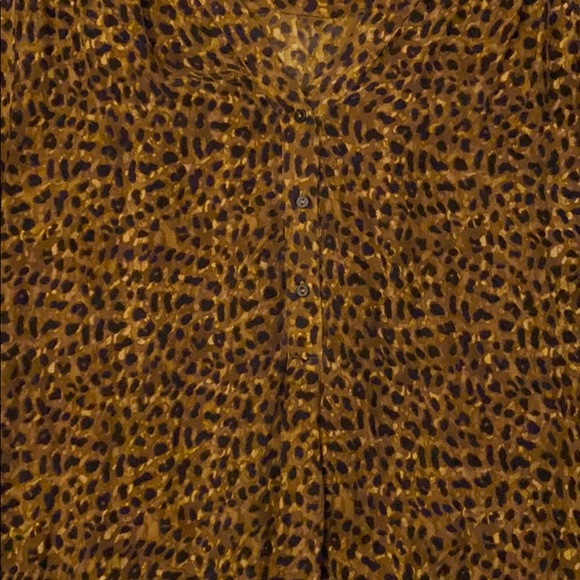 Zara Animal Print Silk Tunic - Picture 4 of 5